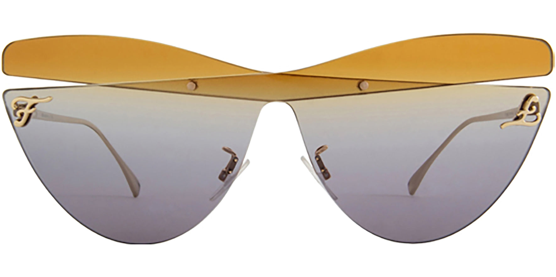 Fendi Rimless Cat Eye Shield - Eyedictive