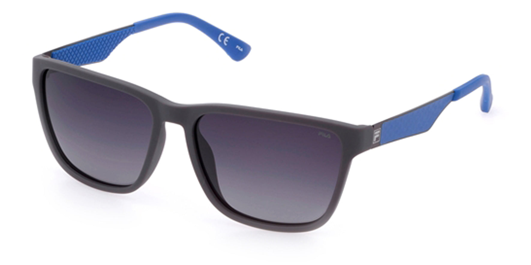 Fila Polarized Square Sport w/ Coated Metal Temples - Eyedictive