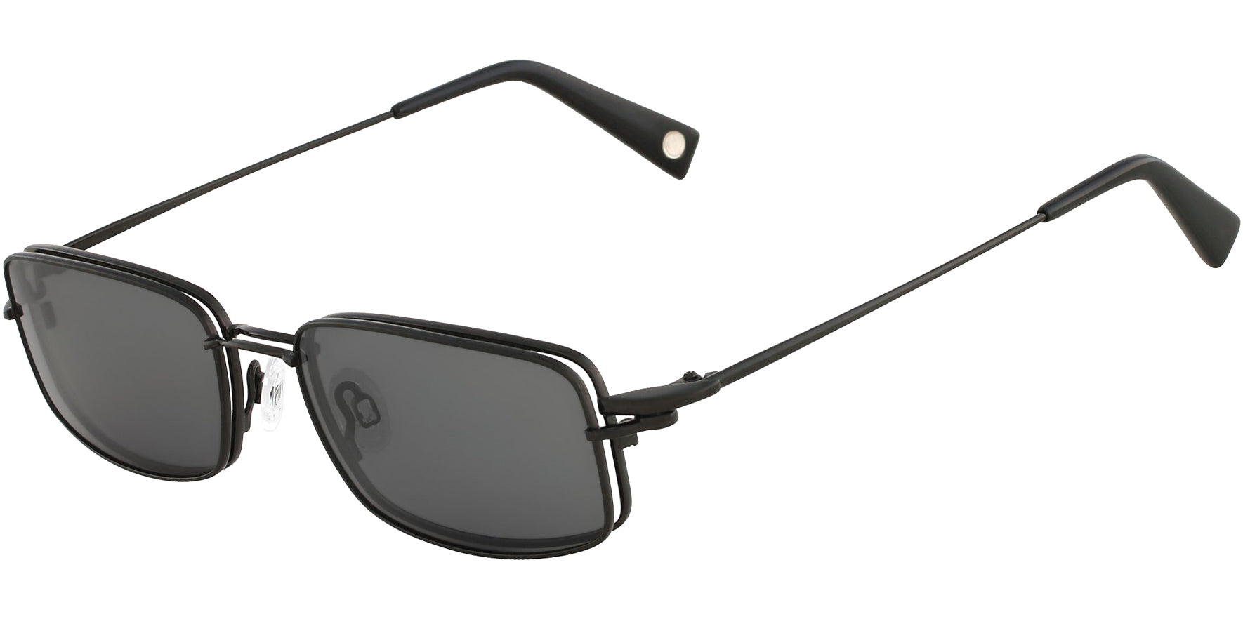 Flexon Eyeglass Frames w/ Polarized Clip On Lens