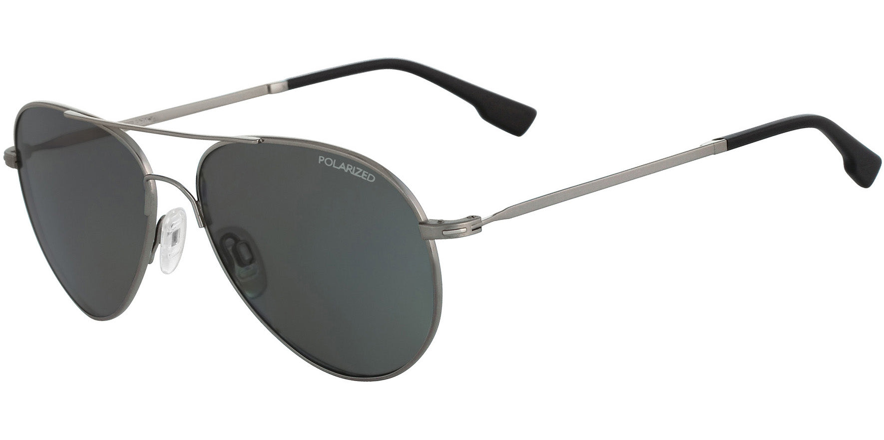 Flexon Polarized Gunmetal Memory Metal Aviator - Eyedictive