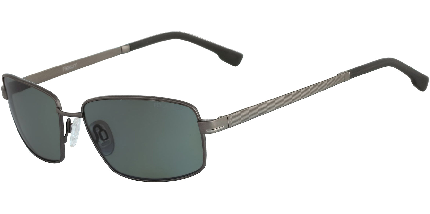 Flexon Polarized Gunmetal Rectangular - Eyedictive