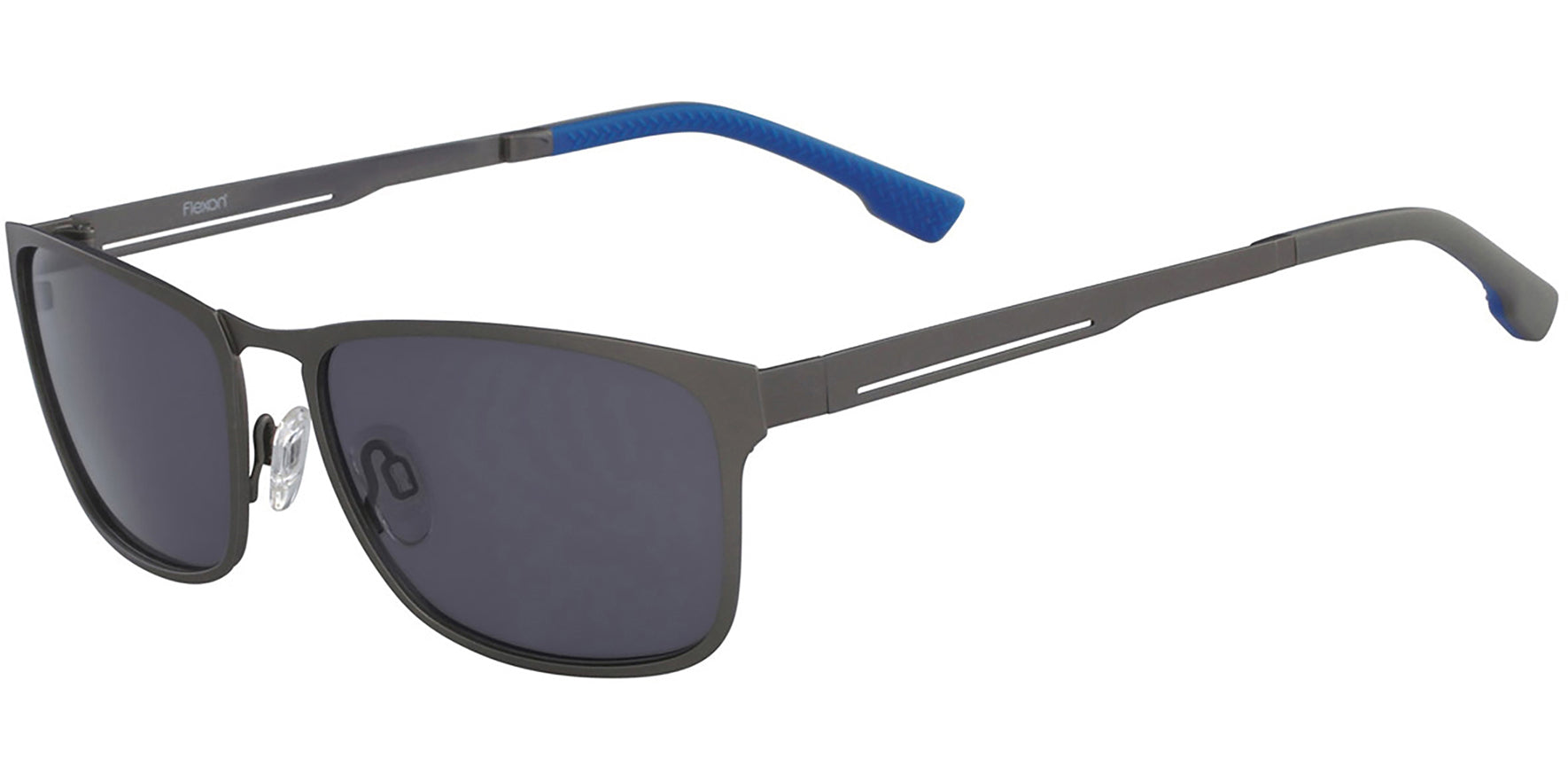 Flexon Polarized Gunmetal Square w/ Memory Metal - Eyedictive