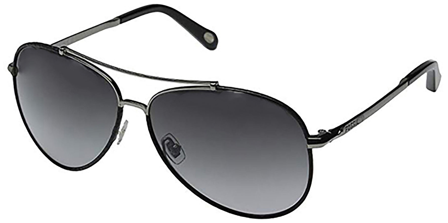 Fossil Dark Ruthenium Aviator w/ Gradient Lens - Eyedictive