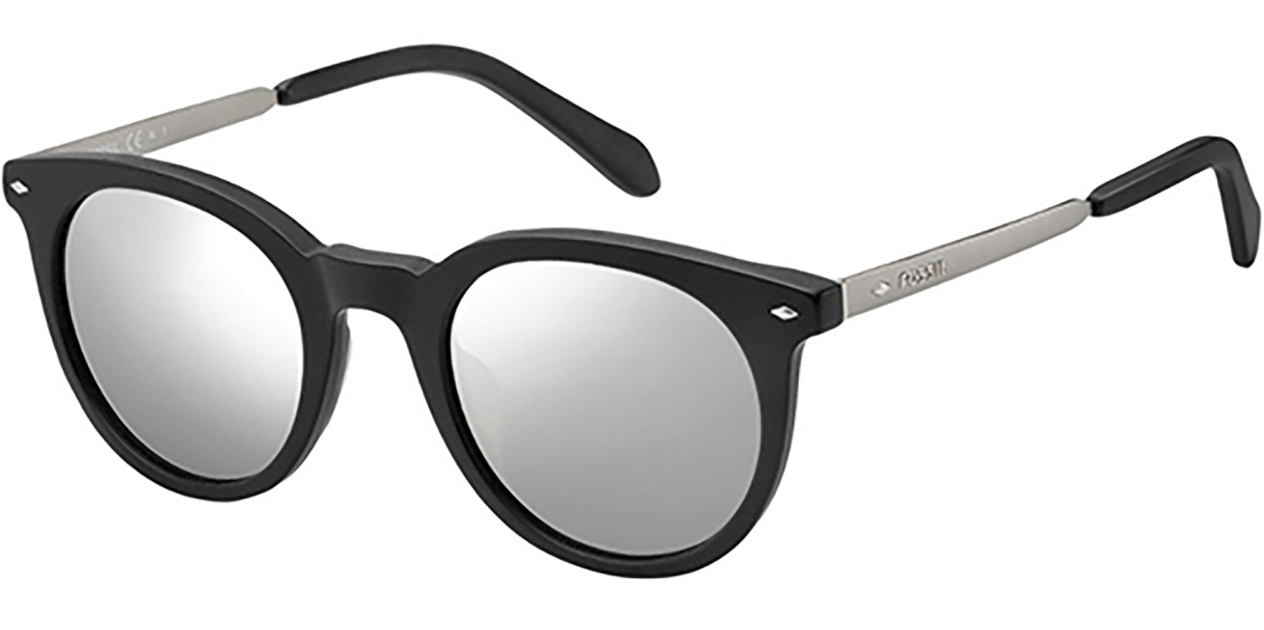 Fossil Matte Black Vintage Style Round - Eyedictive