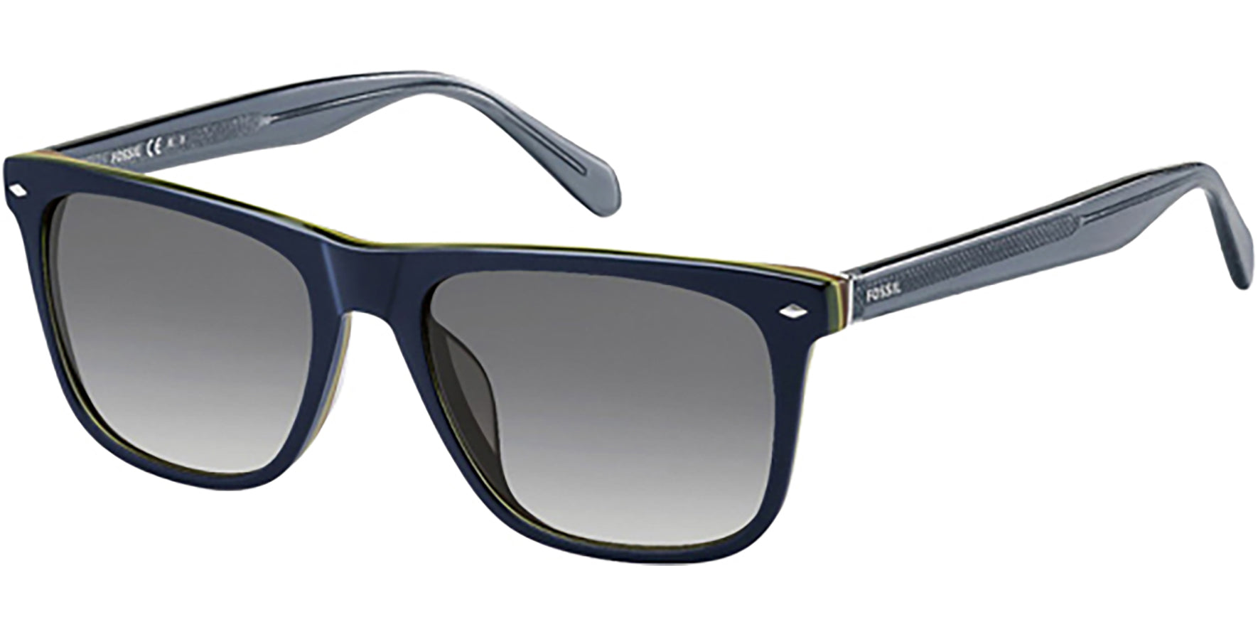 Fossil Dark Blue Classic Square w/Gradient Lens - Eyedictive