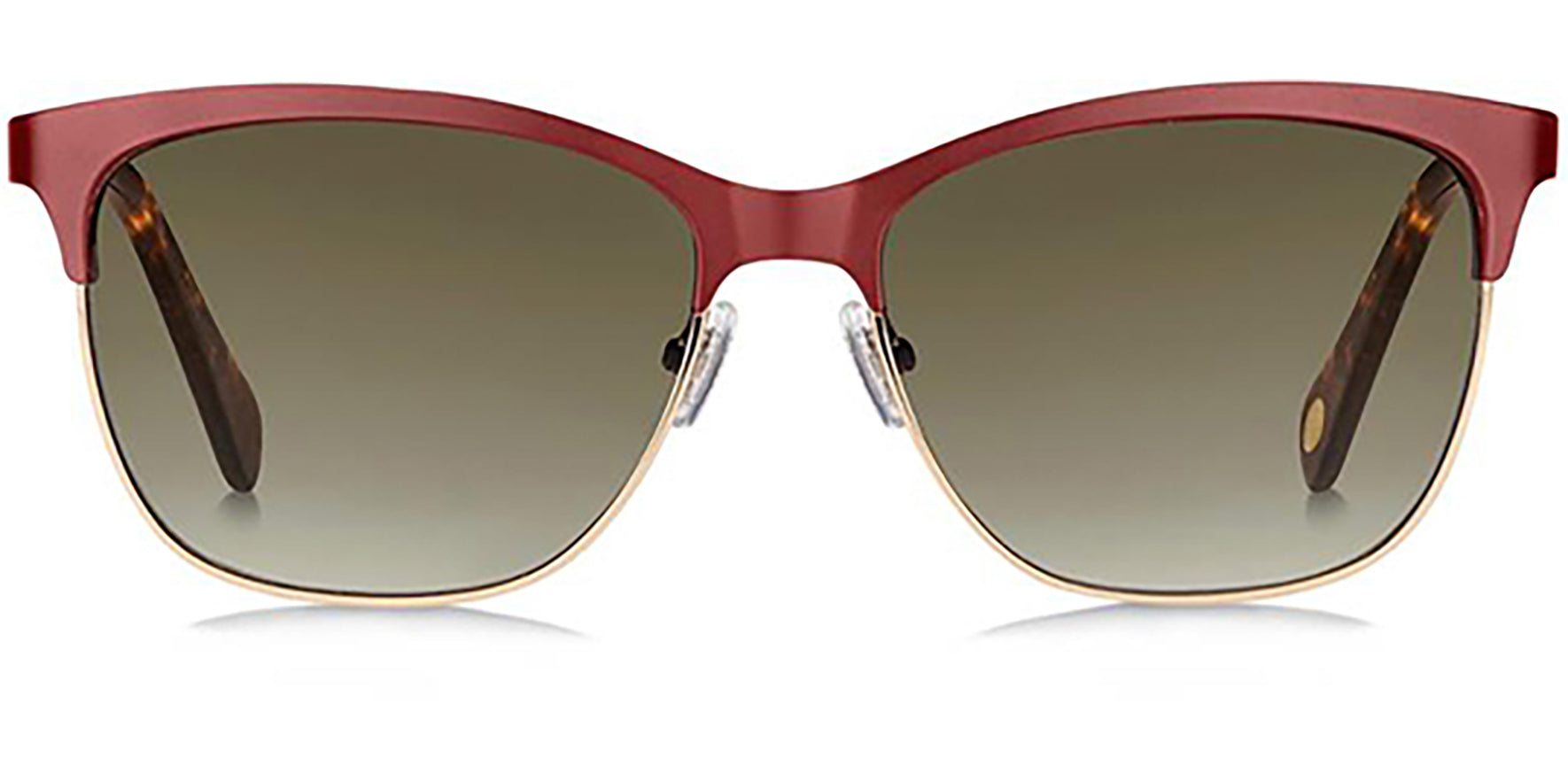 Fossil Red Metal Browline w/ Gradient Lens - Eyedictive