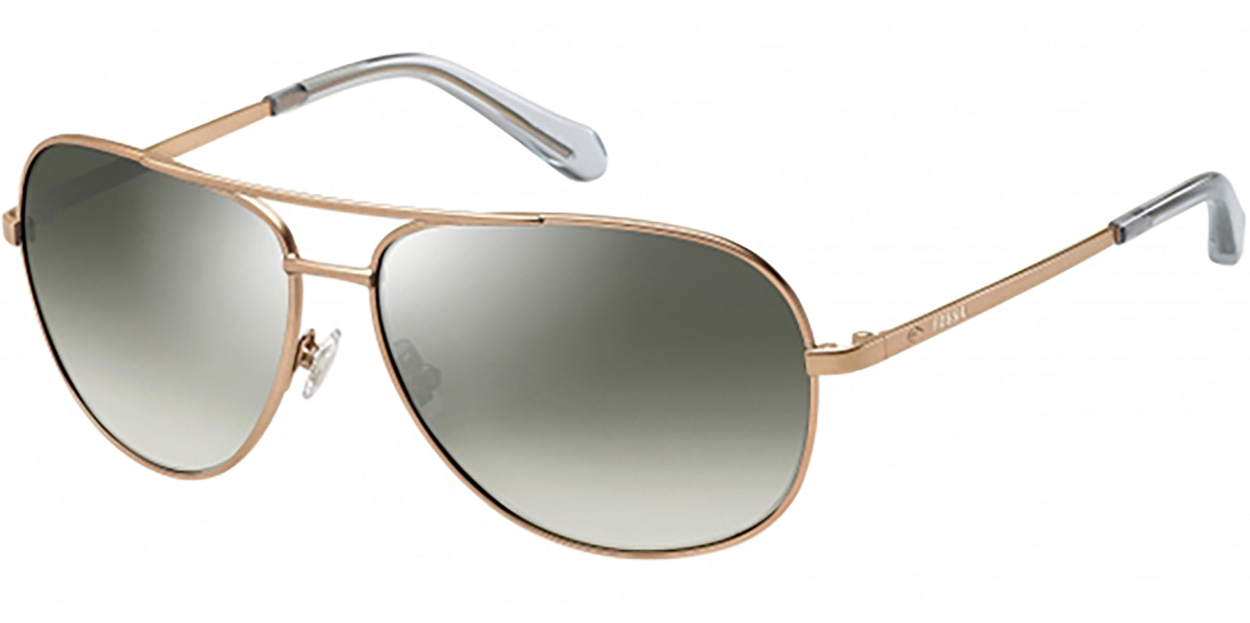 Fossil Copper-Tone Aviator w/ Mirror Lens - Eyedictive