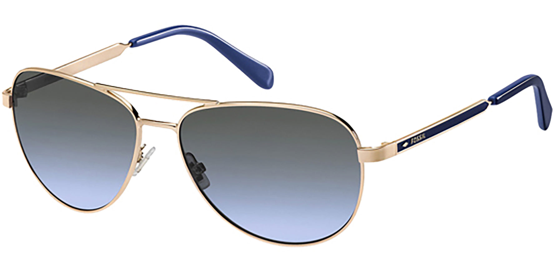 Fossil Rose Gold-Tone Aviator - Eyedictive