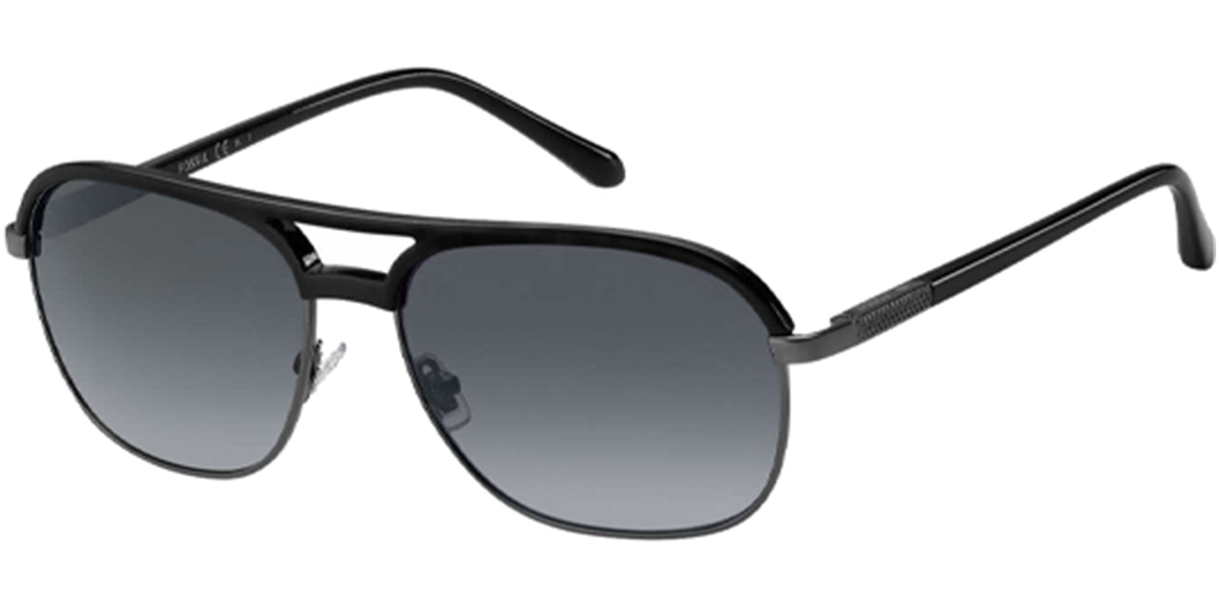 Fossil Black Brow-Line Pilot w/ Gradient Lens - Eyedictive