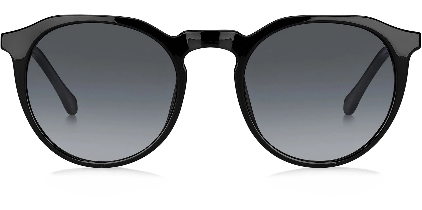 Fossil Black Geometric Round w/ Gradient Lens - Eyedictive