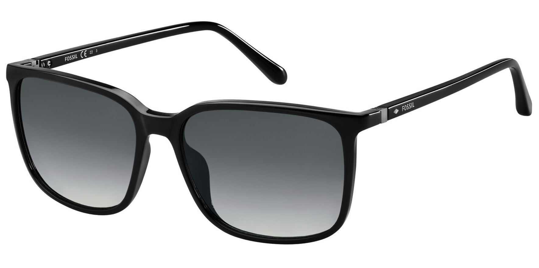 Fossil Black Slim Classic Square w/ Gradient Lens - Eyedictive