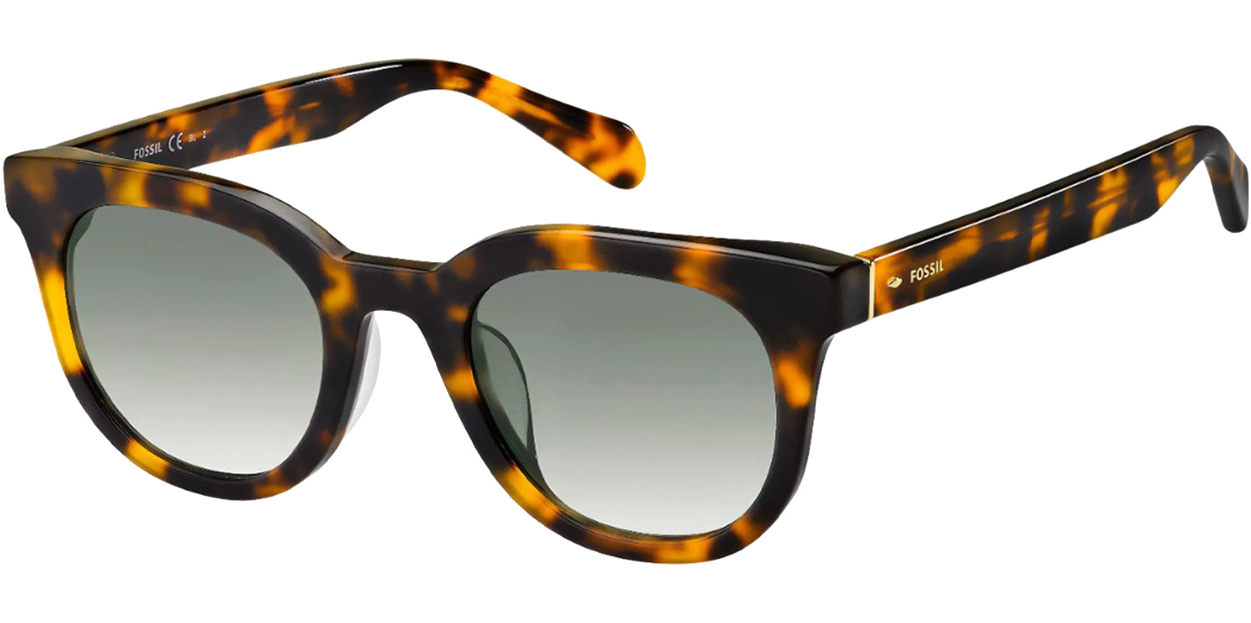 Fossil Chunky Havana Soft Square w/ Gradient Lens - Eyedictive