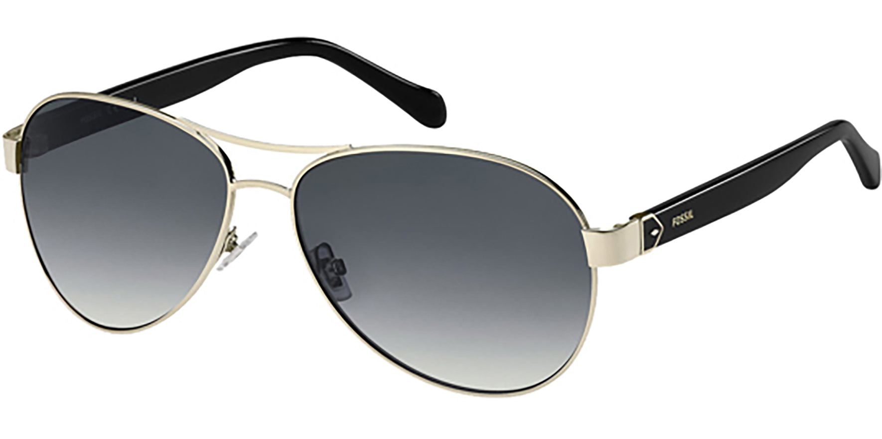 Fossil Light Gold-Tone Aviator w/ Gradient Lens - Eyedictive