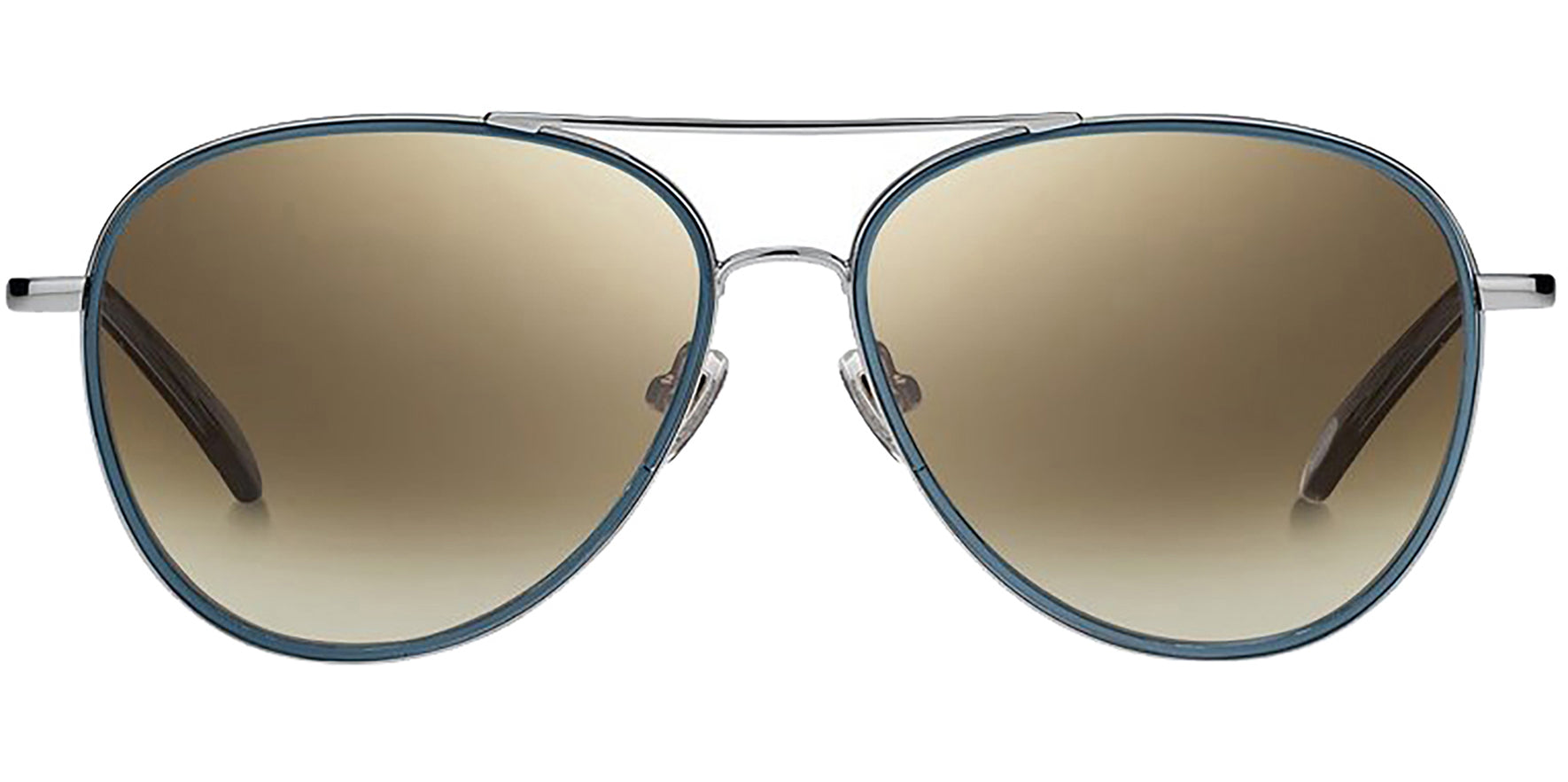 Fossil Palladium/Blue Aviator w/ Gradient Lens - Eyedictive