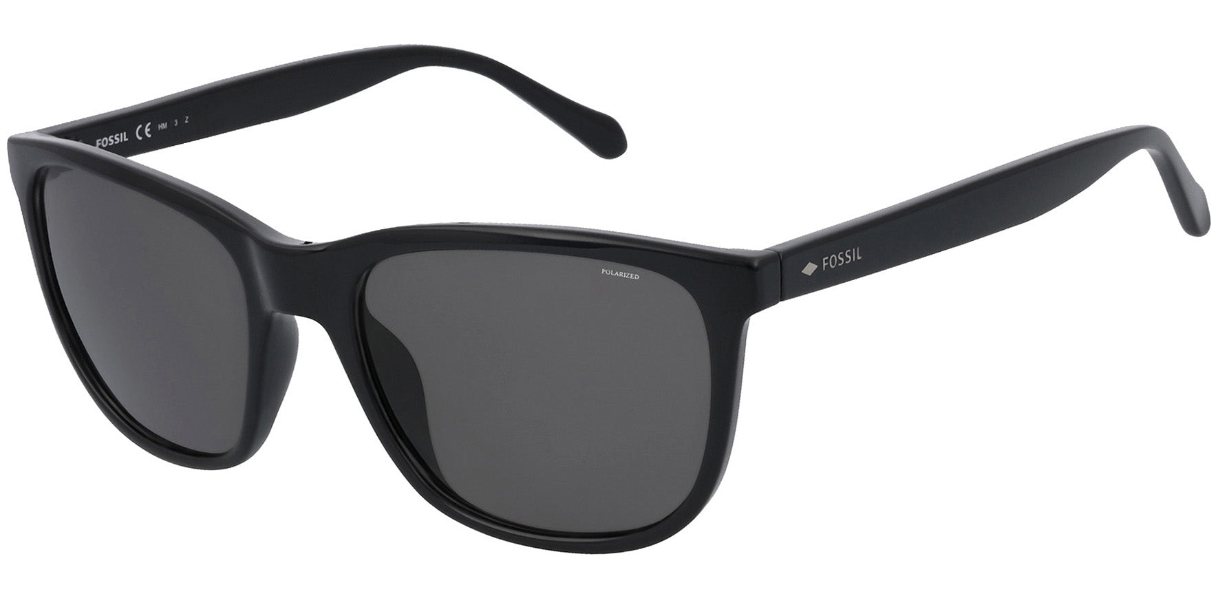 Fossil Polarized Black Soft Square Classic