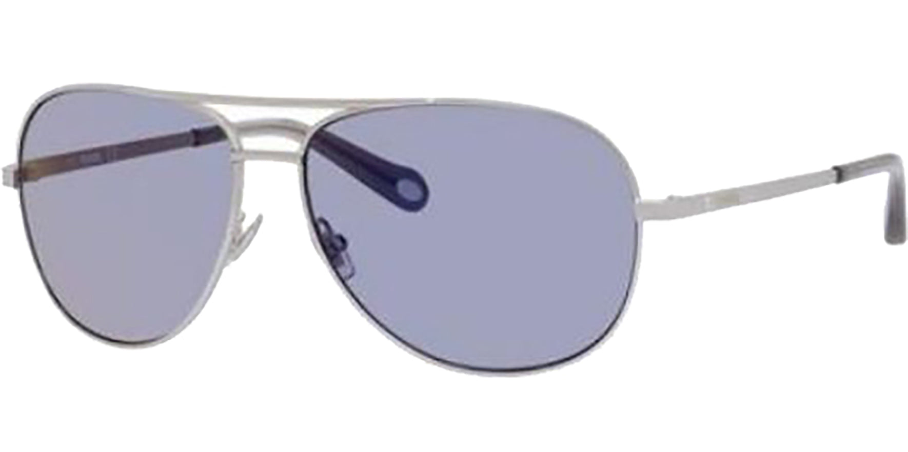 Fossil Semi-Matte Silver-Tone Aviator w/ Mirror Lens - Eyedictive