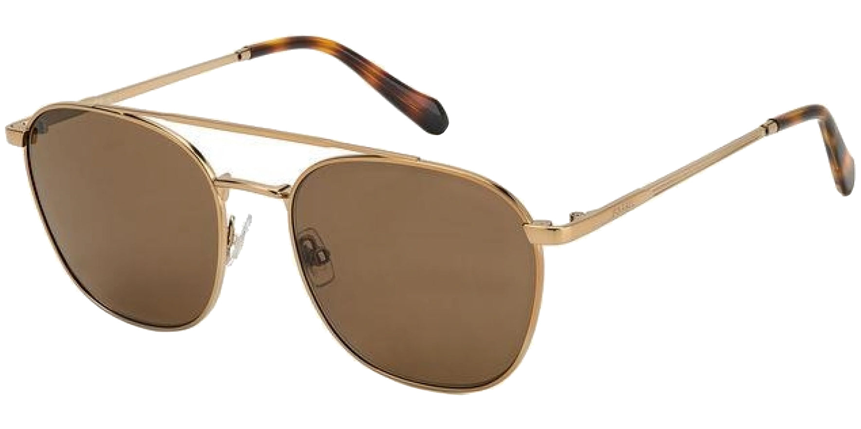 Fossil Stylized Brow-Bar Aviator