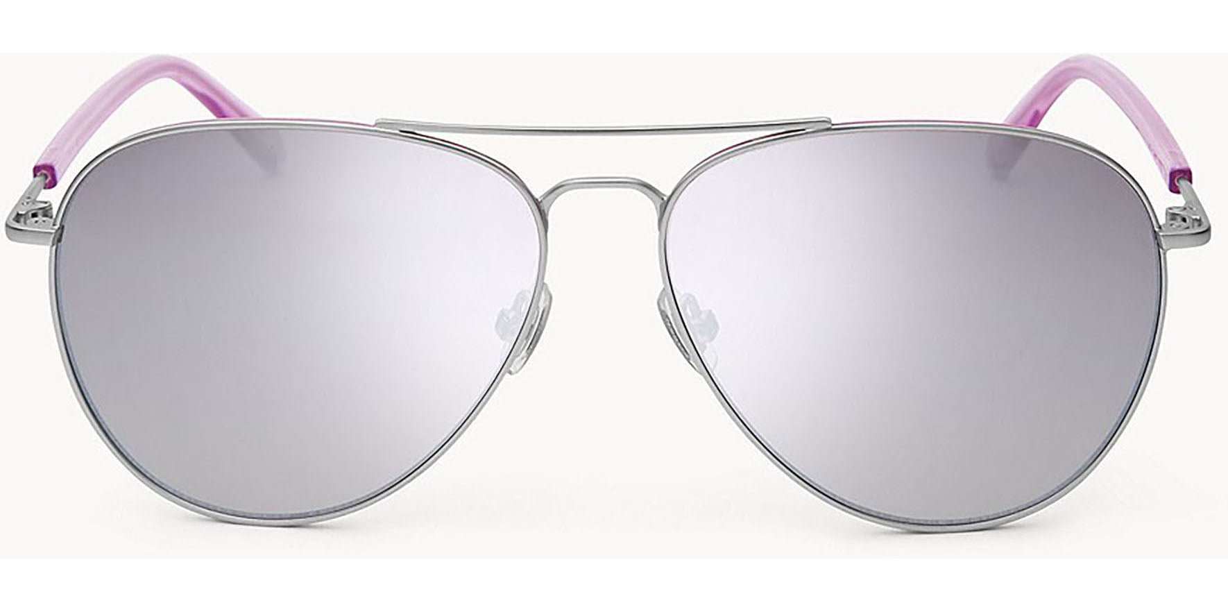 Fossil Women's Matte Palladium Aviator w/ Mirrored Gradient Lens - Eyedictive