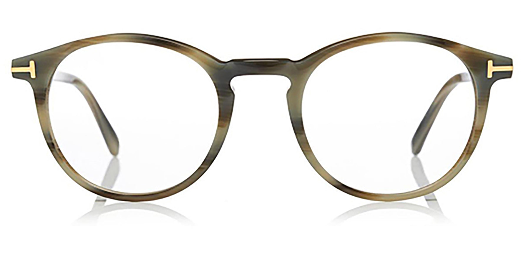 Tom Ford Optical Vintage Round Horn FT5294-064 - Eyedictive