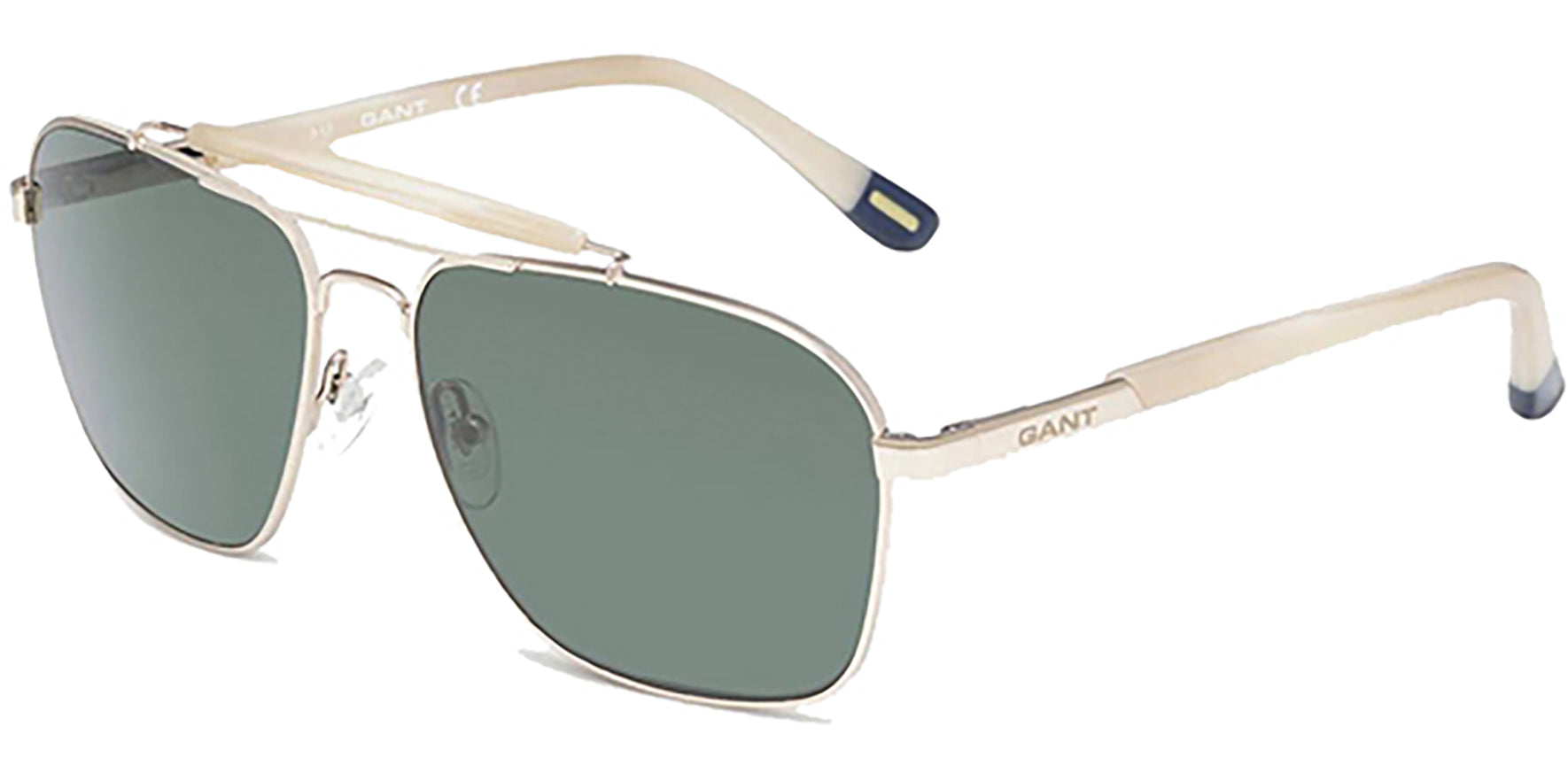 Gant Gold-Tone Ivory Brow Bar Navigator - Eyedictive