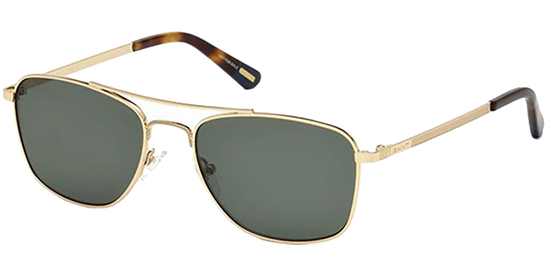 Gant Eyewear Polarized  Gold-Tone Navigator w/ Green Lens - Eyedictive