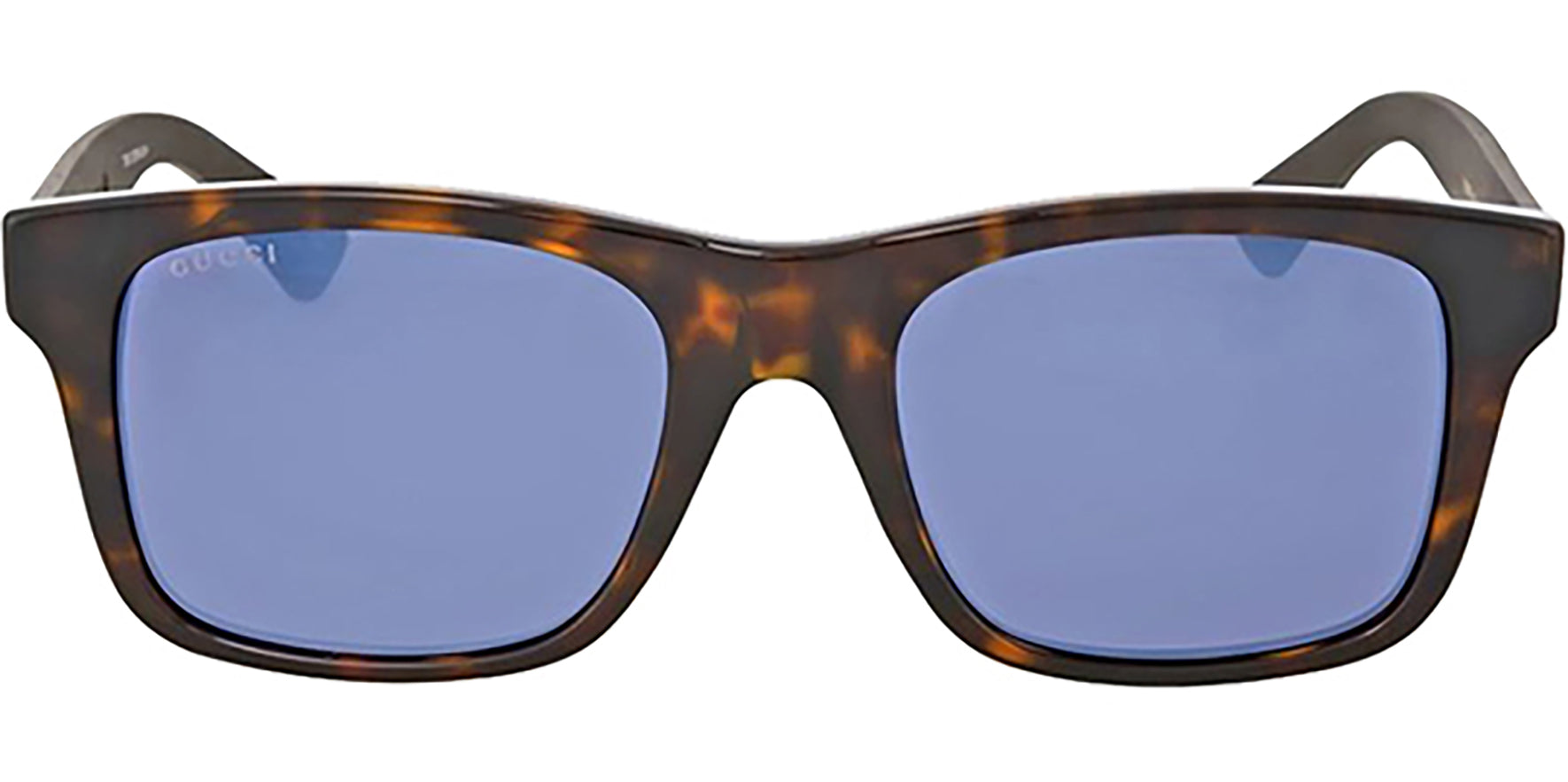 Gucci Havana Brown Classic w/ Blue Flash Lens - Eyedictive