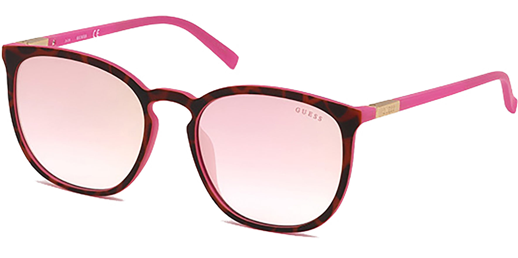 Guess Rounded Cat-Eye w/ Gradient Flash Lens - Eyedictive