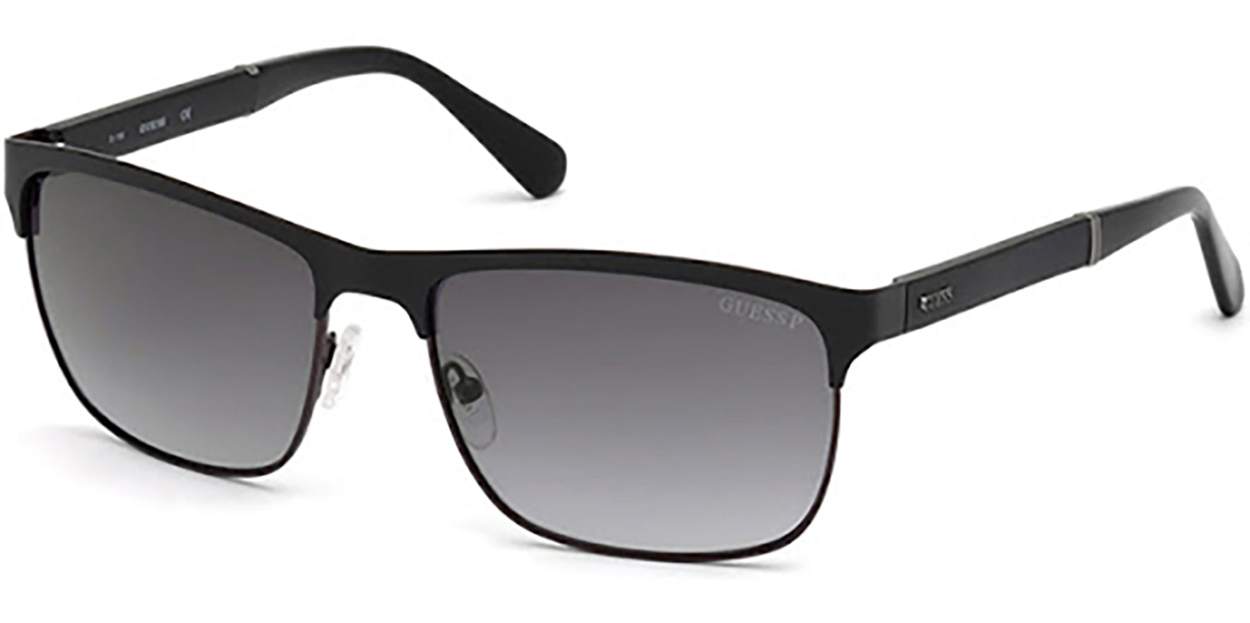 Guess Polarized Matte Black Metal Brow-Line - Eyedictive