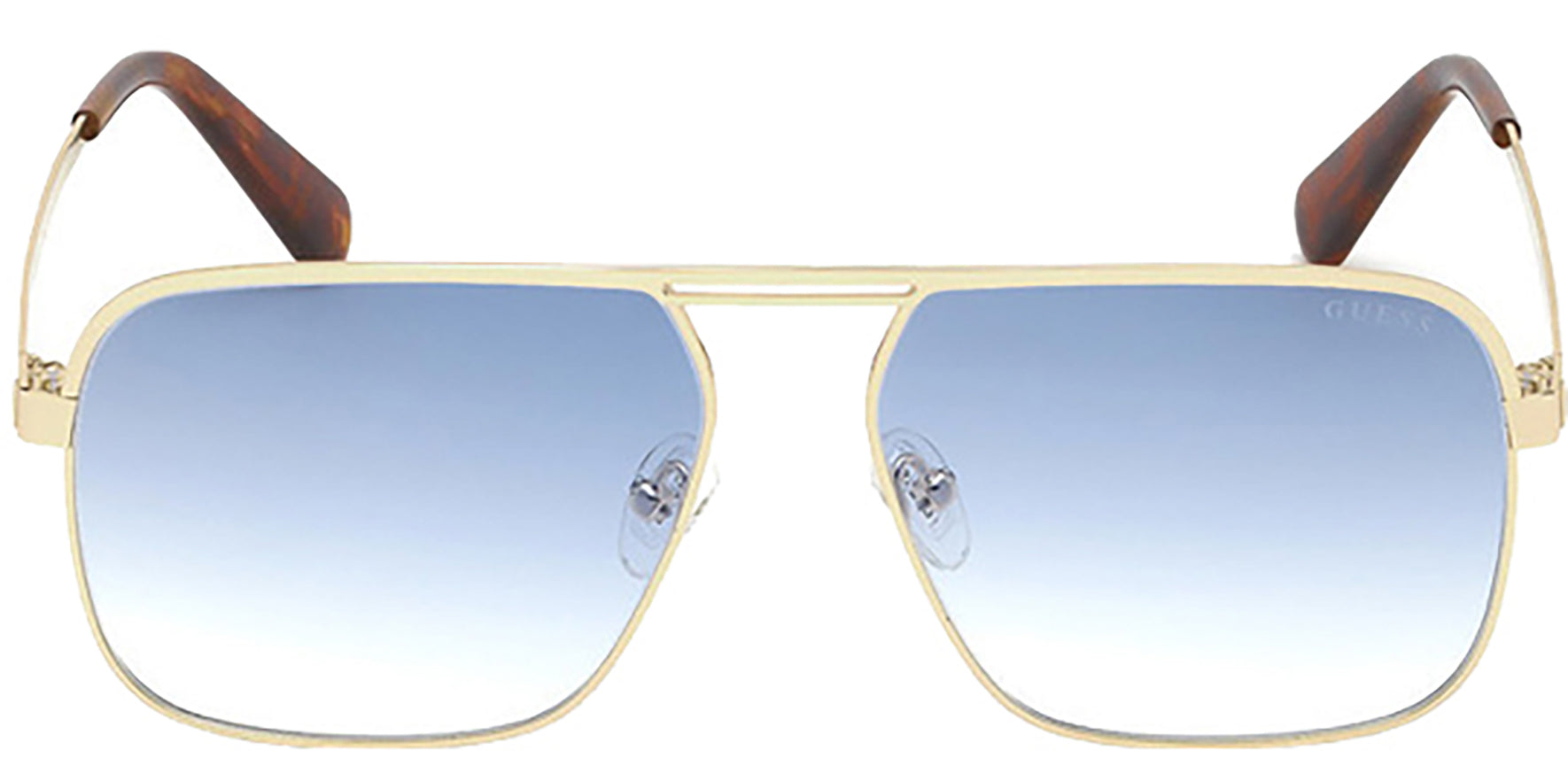 Guess Gold-Tone Modern Pilot w/ Gradient Lens - Eyedictive