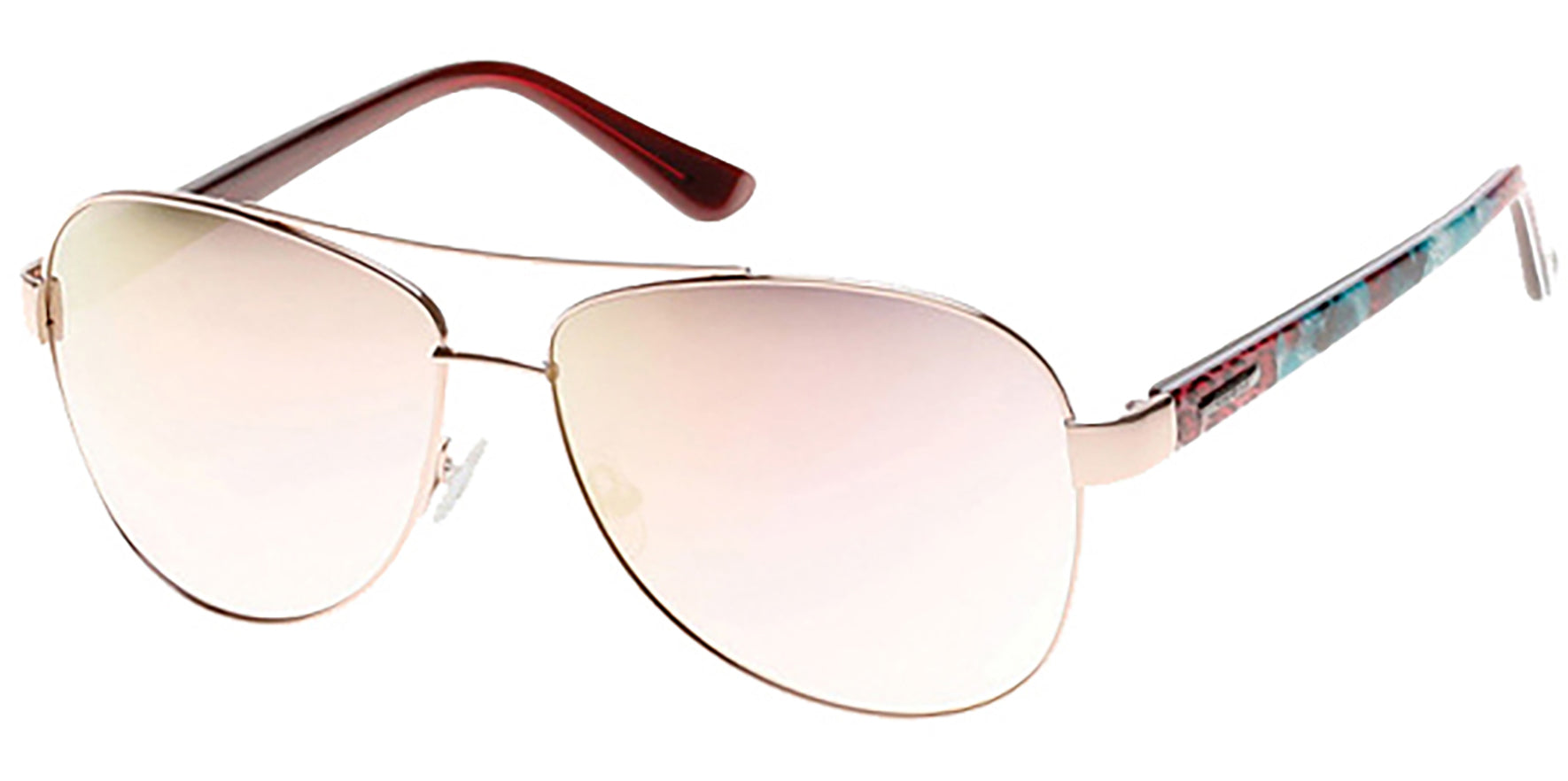 Guess Classic Aviator w/ Pink Mirrored Lens - Eyedictive