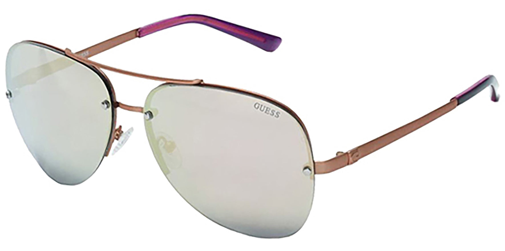 Guess Rimless Aviator w/ Mirrored Lens - Eyedictive