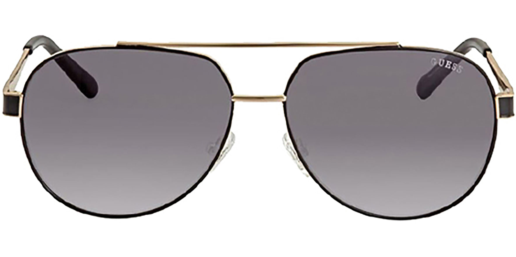 Guess Gold-Tone Brow Bar Aviator - Eyedictive