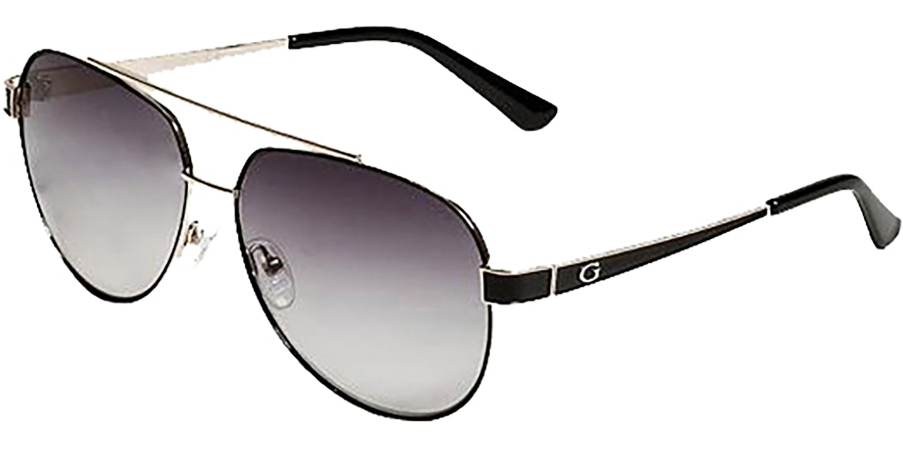 Guess Gold-Tone Brow Bar Aviator - Eyedictive