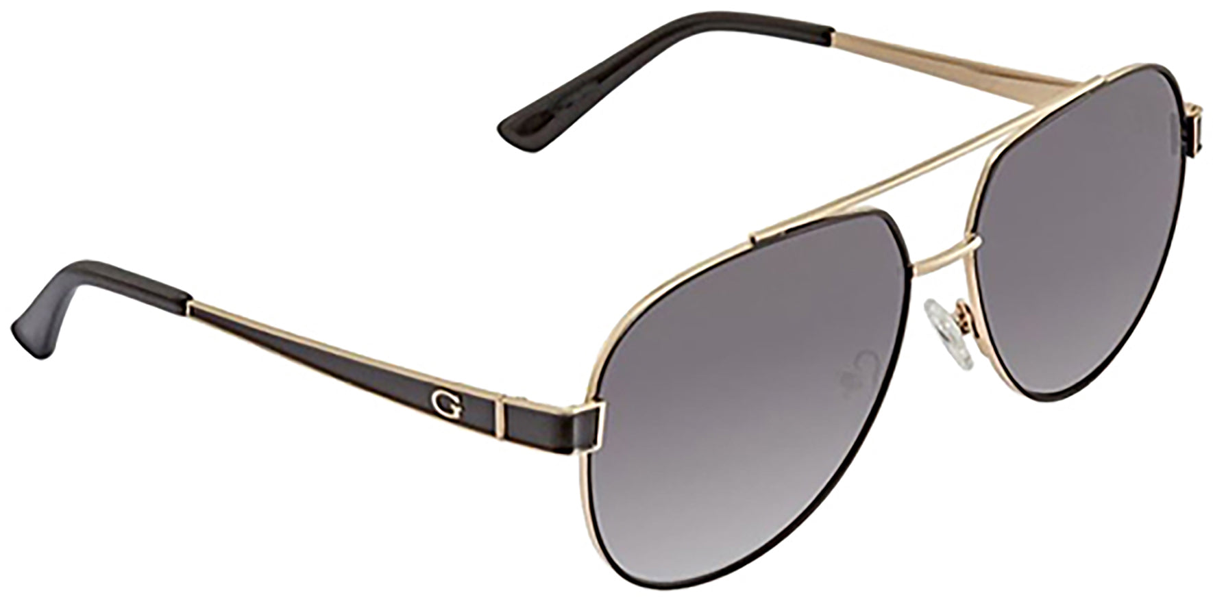 Guess Gold-Tone Brow Bar Aviator - Eyedictive