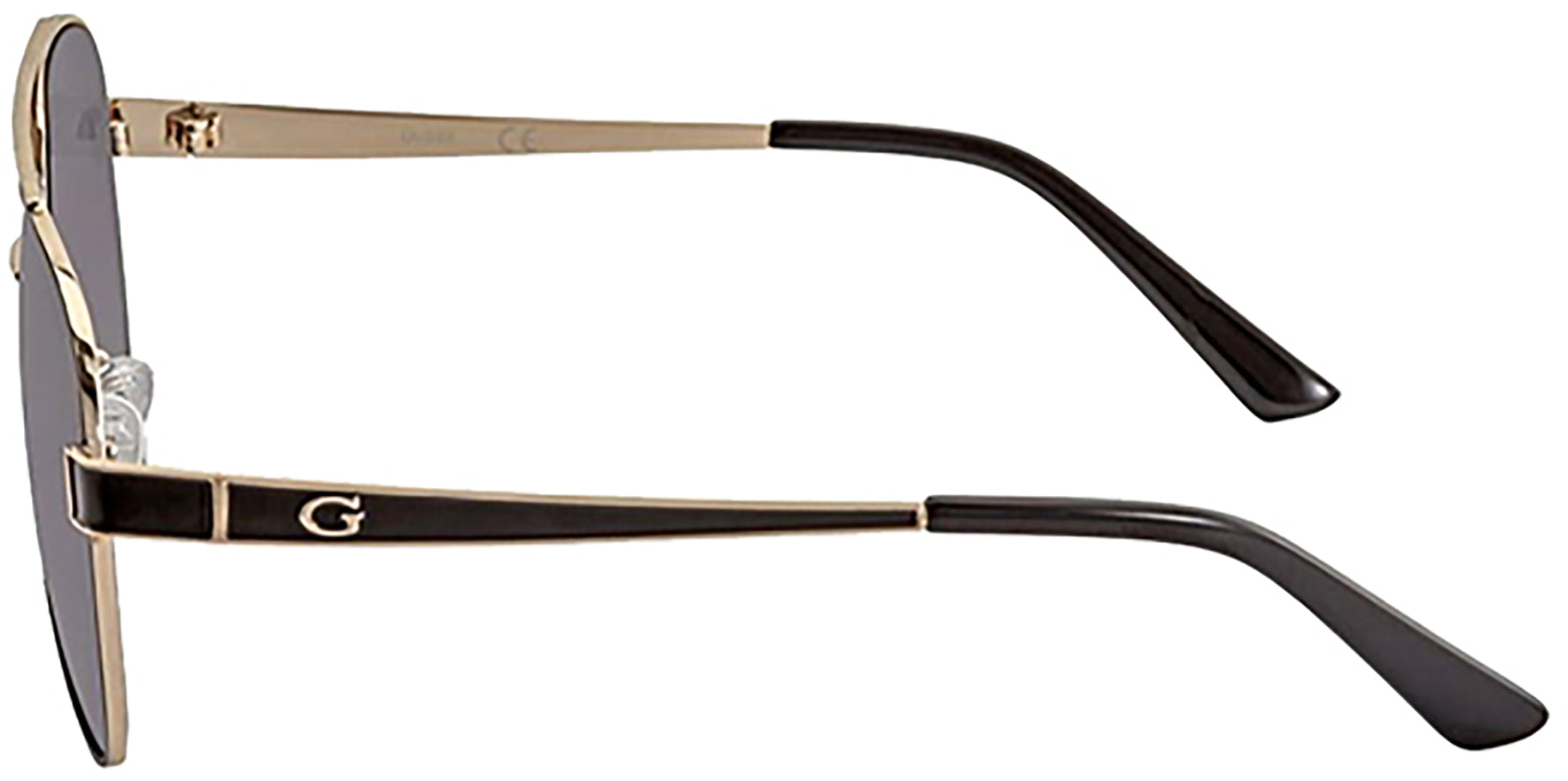 Guess Gold-Tone Brow Bar Aviator - Eyedictive