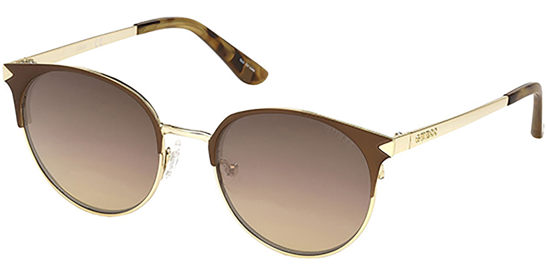 Guess Gold-Tone Browline w/ Gradient Lens - Eyedictive