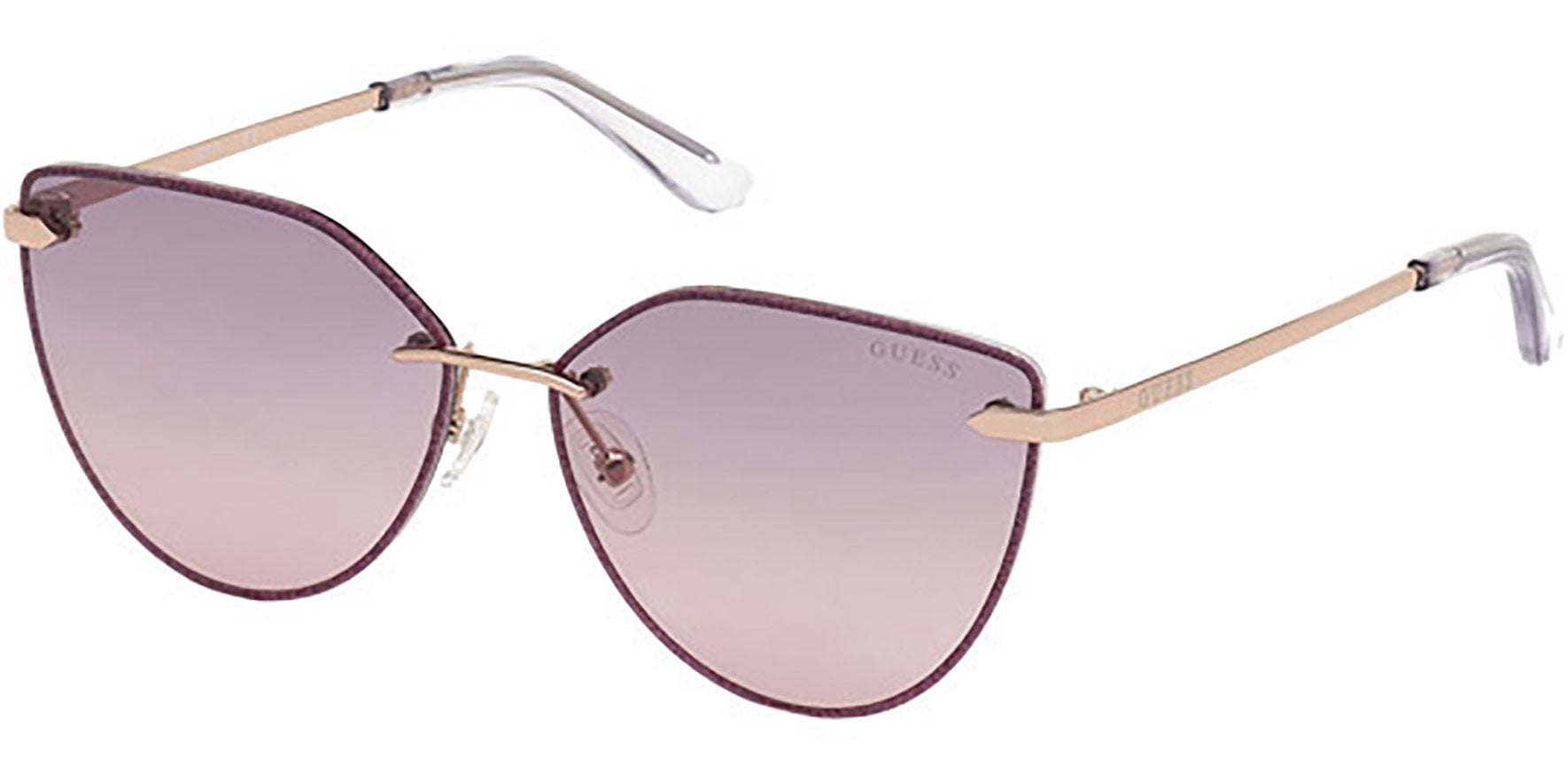 Guess Rimless Cat Eye w/ Gradient Lens - Eyedictive