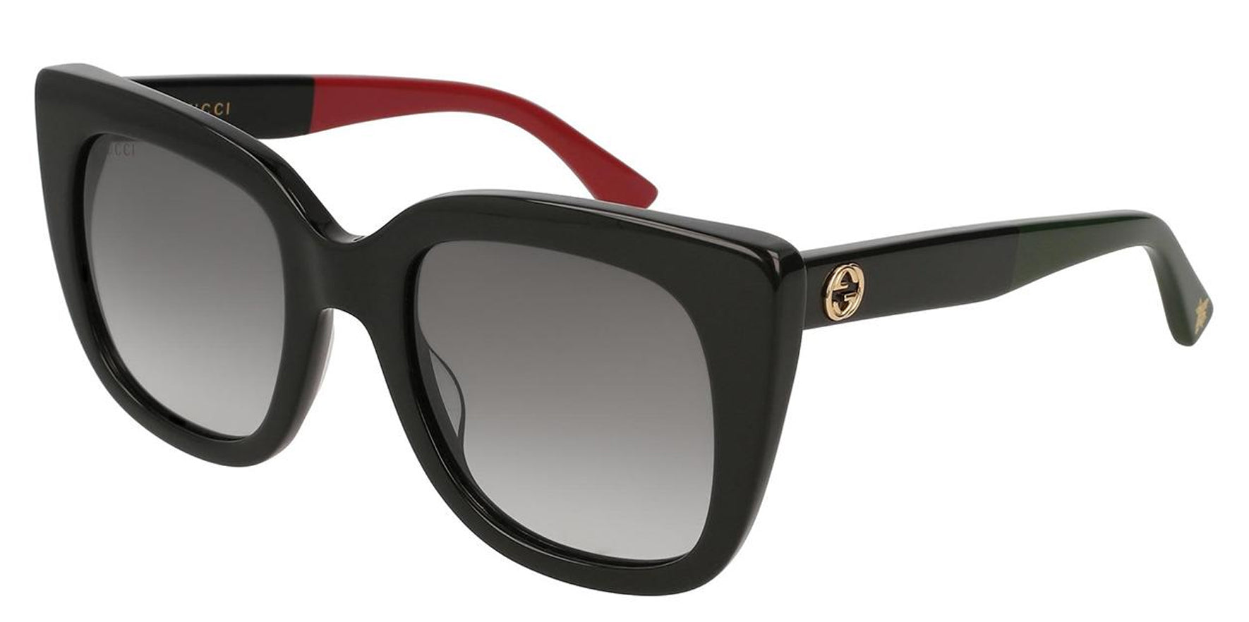 Gucci Black Squared Cat Eye w/ Gradient Lens - Eyedictive