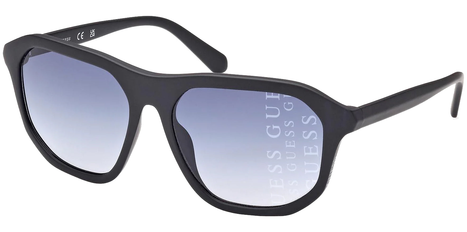 Guess Matte Black Soft Square w/ Gradient Lens - Eyedictive