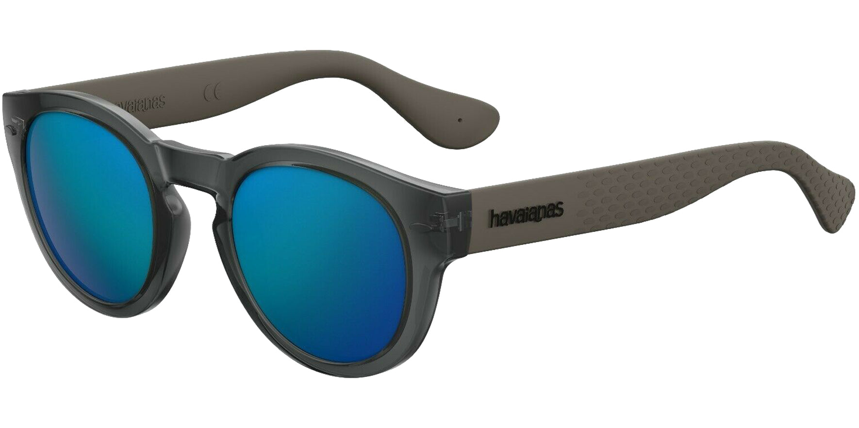 Havaianas Trancoso Dark Grey Phantos Rounded Classic w/Mirrored Lens - Eyedictive