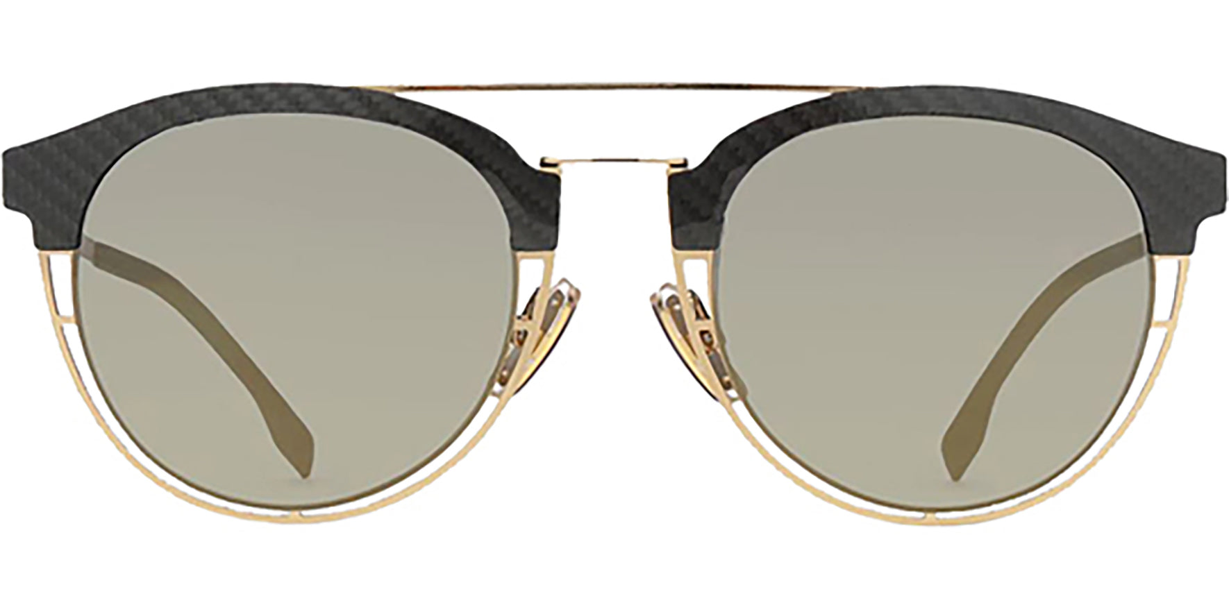 Hugo Boss Gold-Tone Pilot w/ Bronze Mirror Lens - Eyedictive