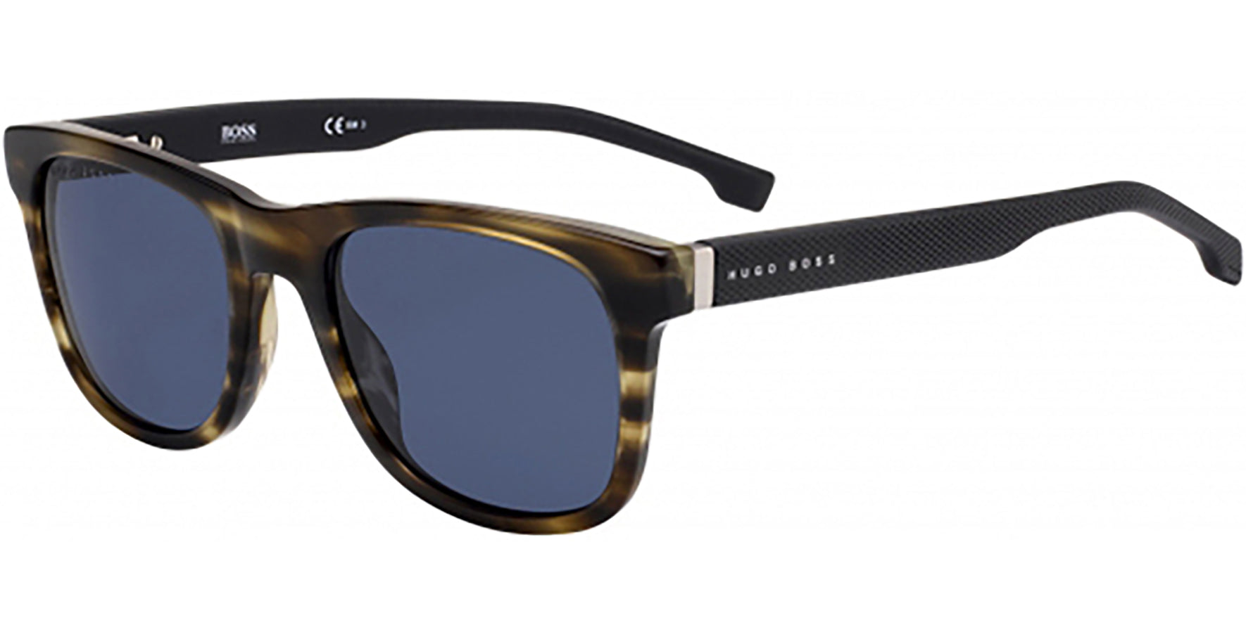 Hugo Boss Brown Horn Soft Square Classic - Eyedictive