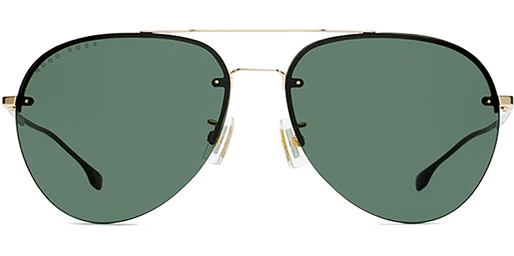 Hugo Boss Titanium Semi-Rimless Aviator - Eyedictive