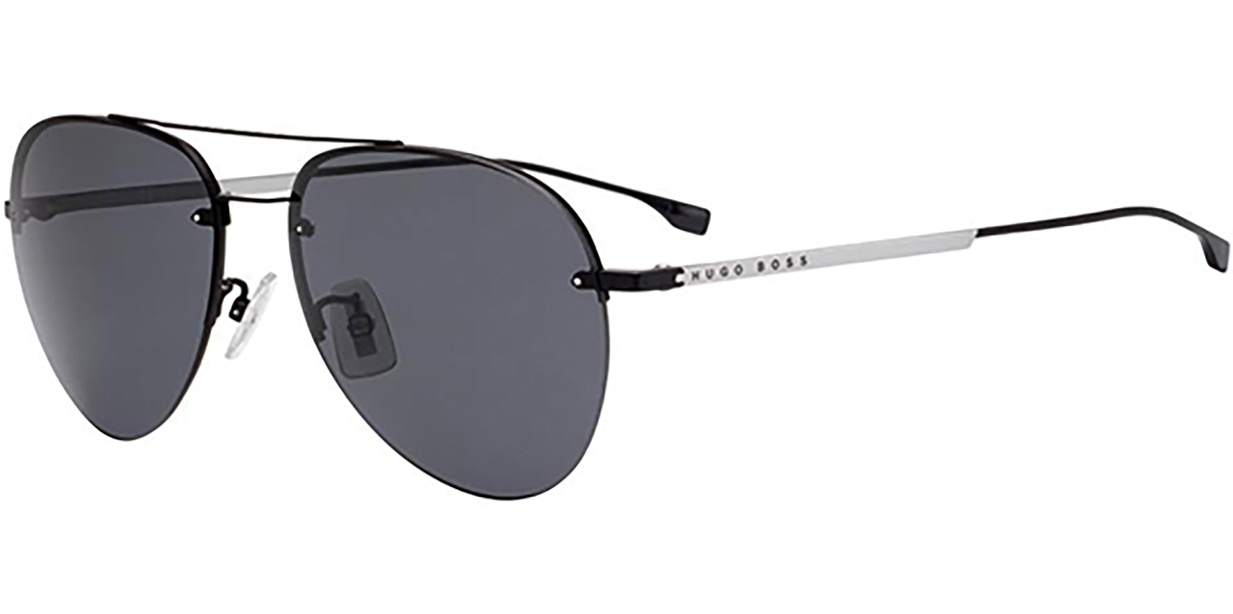 Hugo Boss Titanium Semi-Rimless Aviator - Eyedictive