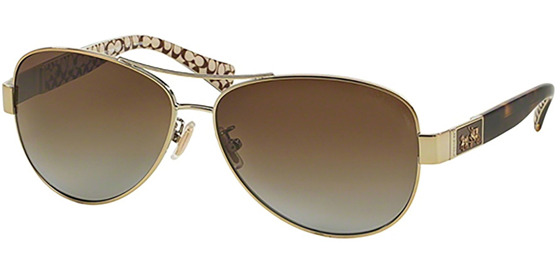 Coach Christina Polarized Aviator w/Khaki Gradient - Eyedictive