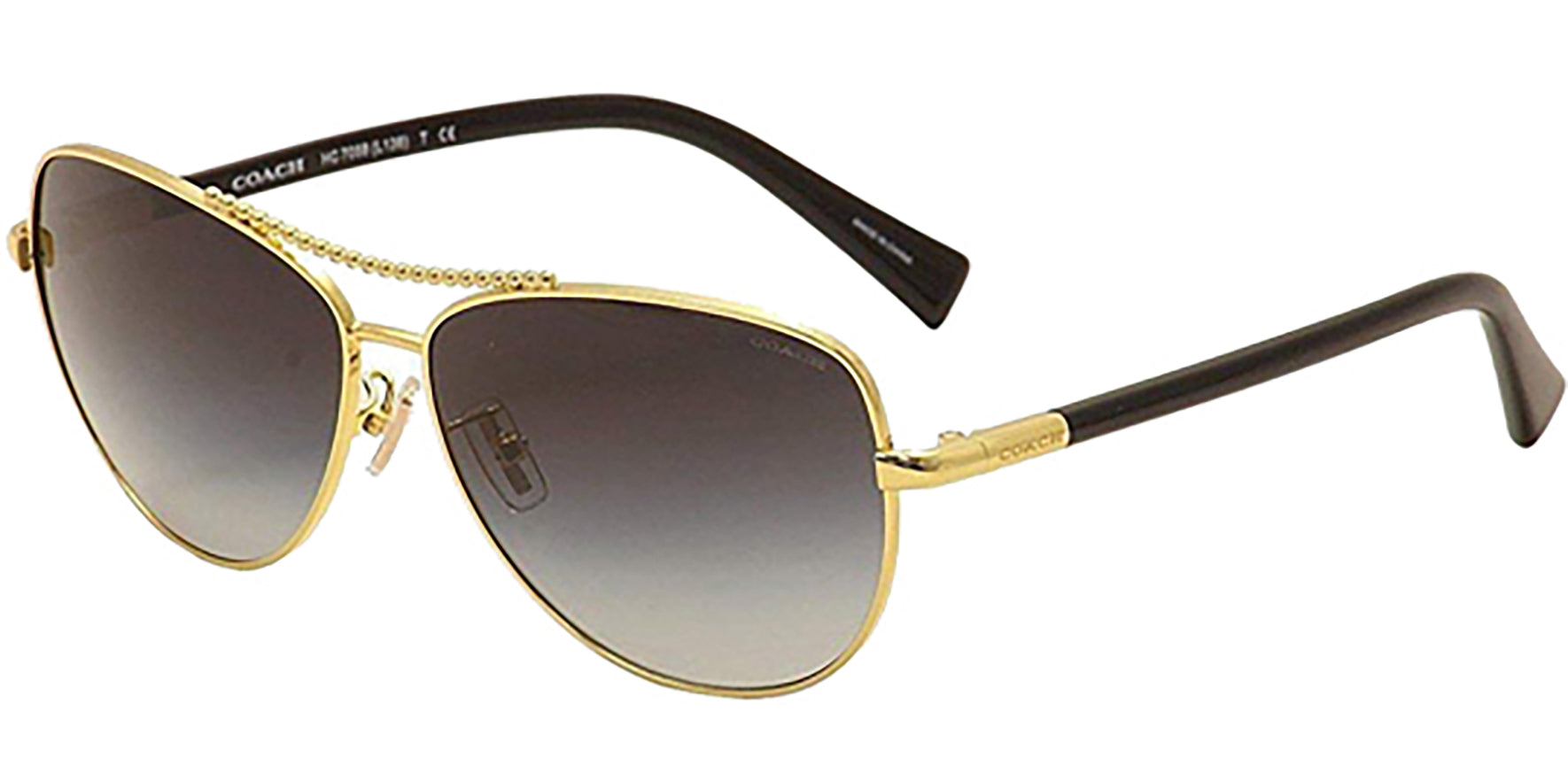 Coach Gold-Tone Aviator w/ Gradient Lens - Eyedictive