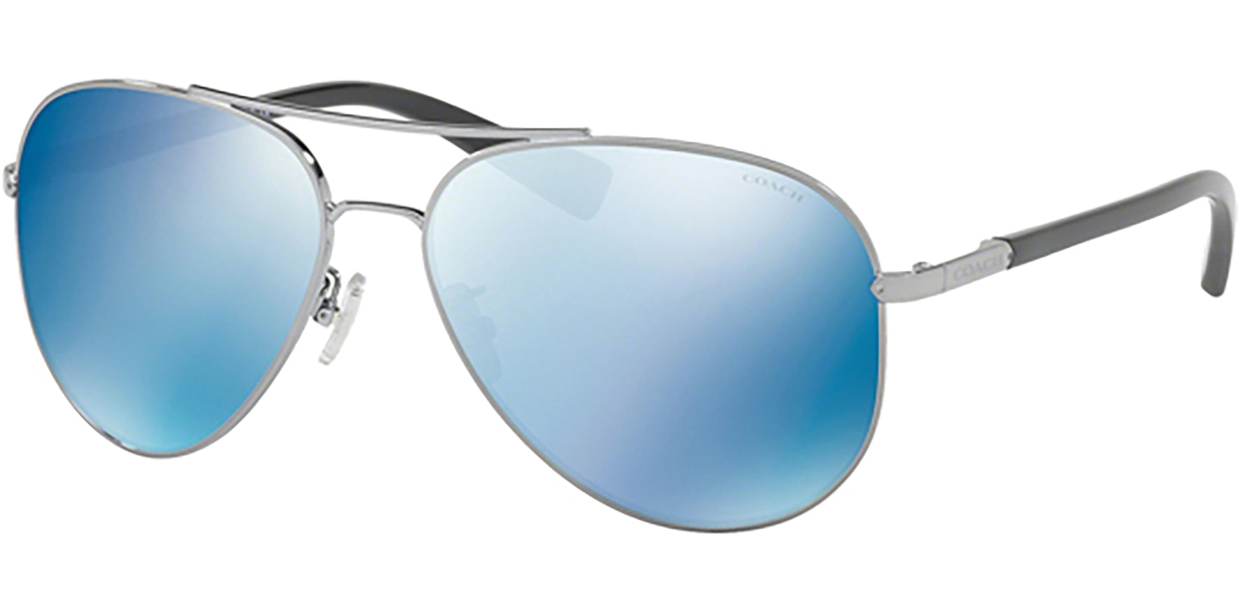 Coach Gunmetal Aviator w/ Mirror Lens - Eyedictive