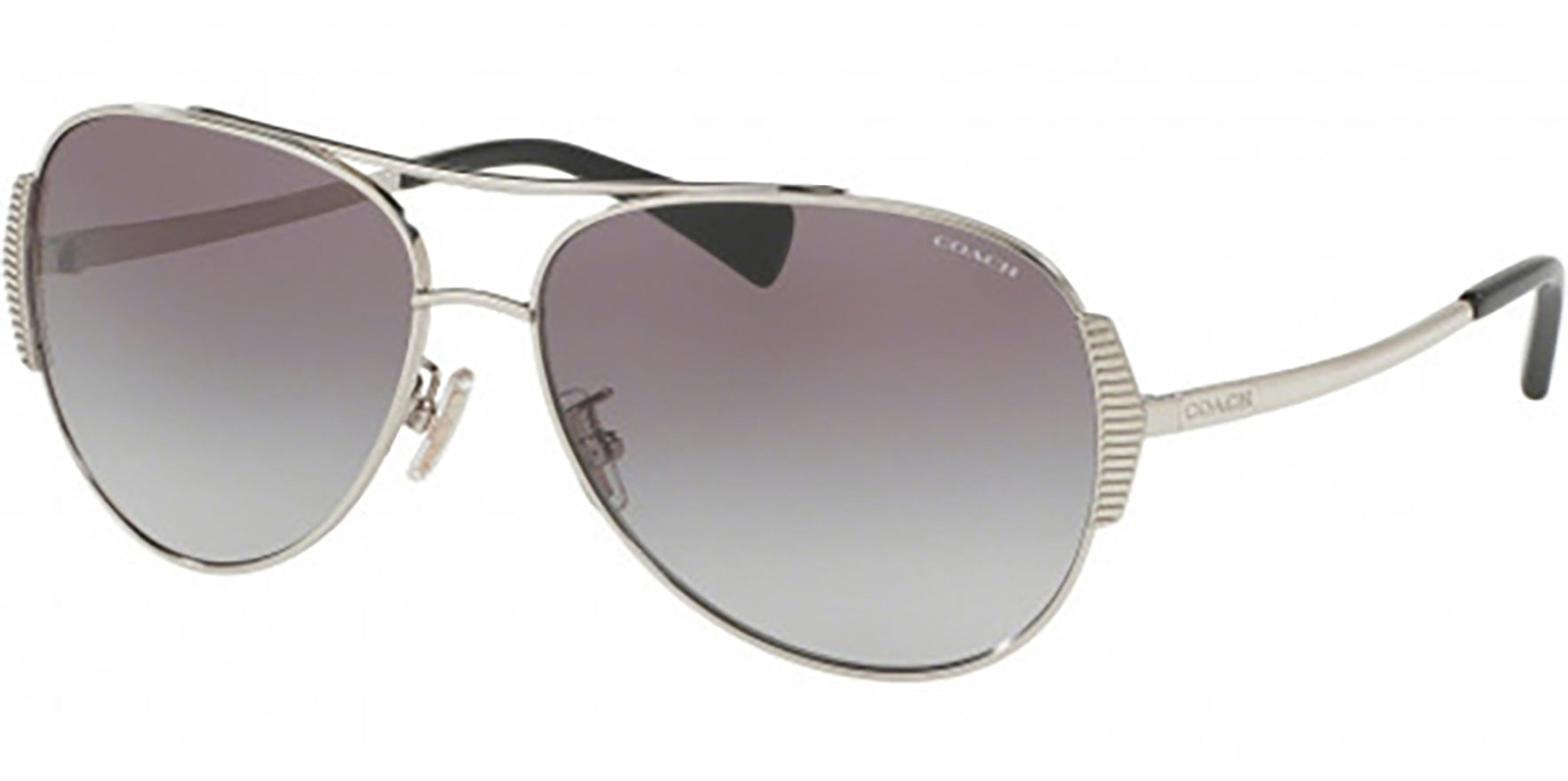 Coach Silver-Tone Aviator w/ Gradient Lens - Eyedictive