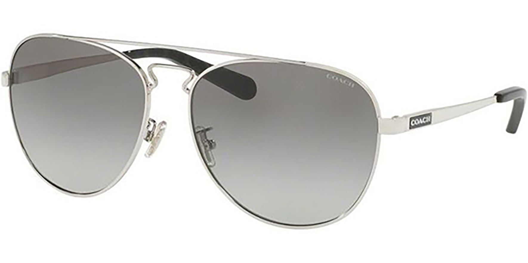 Coach Silver-Tone Aviator w/ Gradient Lens - Eyedictive