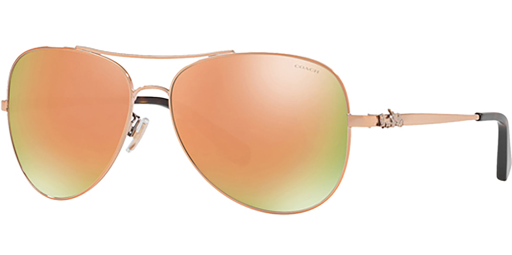 Coach Classic Aviator w/ Mirrored Lens - Eyedictive